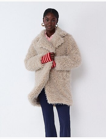 Chaqueta efecto pelo, mo fashion