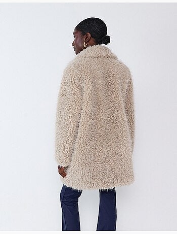 Chaqueta efecto pelo, mo fashion