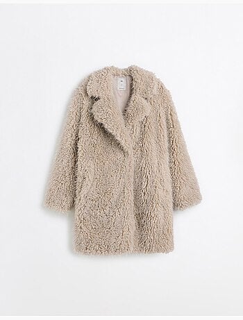 Chaqueta efecto pelo, mo fashion