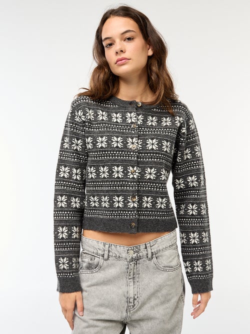 Chaqueta en jacquard - Kiabi