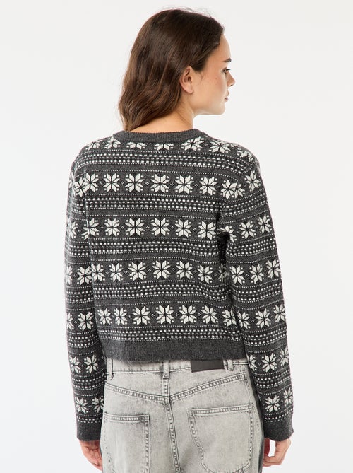 Chaqueta en jacquard - Kiabi