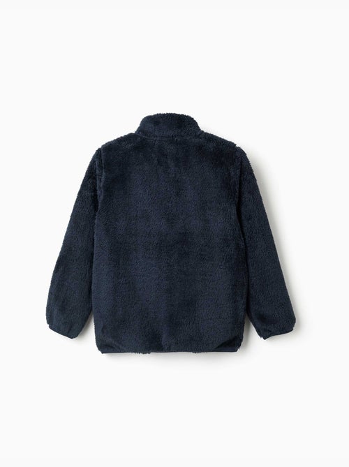 Chaqueta en sherpa con cierre de cremallera - Kiabi