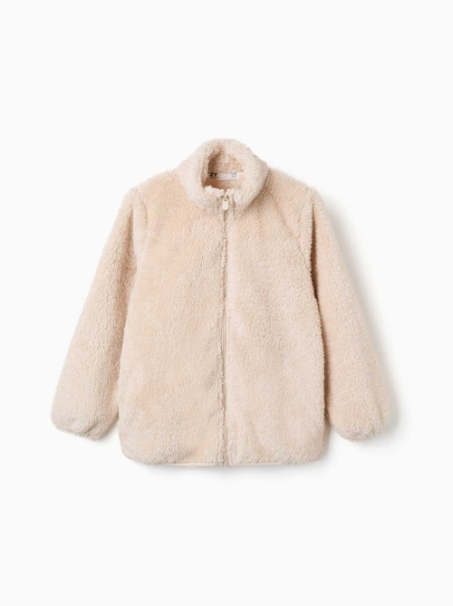 Chaqueta en sherpa con cierre de cremallera - Kiabi Chaqueta en sherpa con cierre de cremallera - Kiabi
