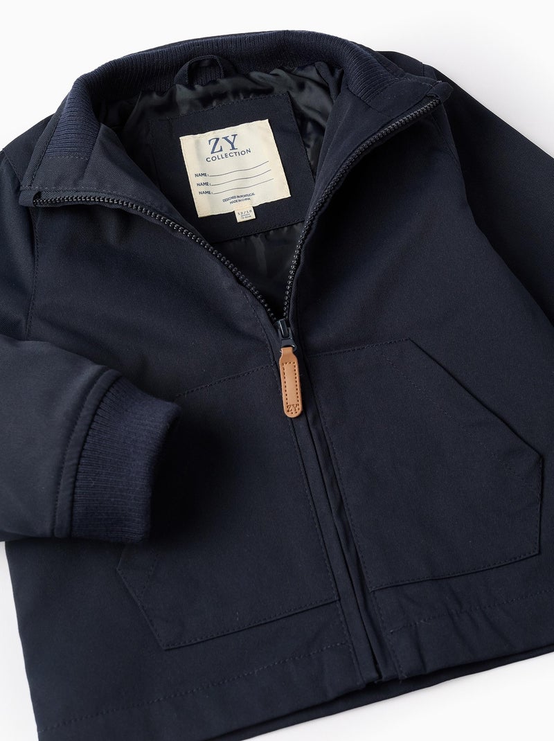 Chaqueta entretiempo con capucha desmontable Azul oscuro - Kiabi