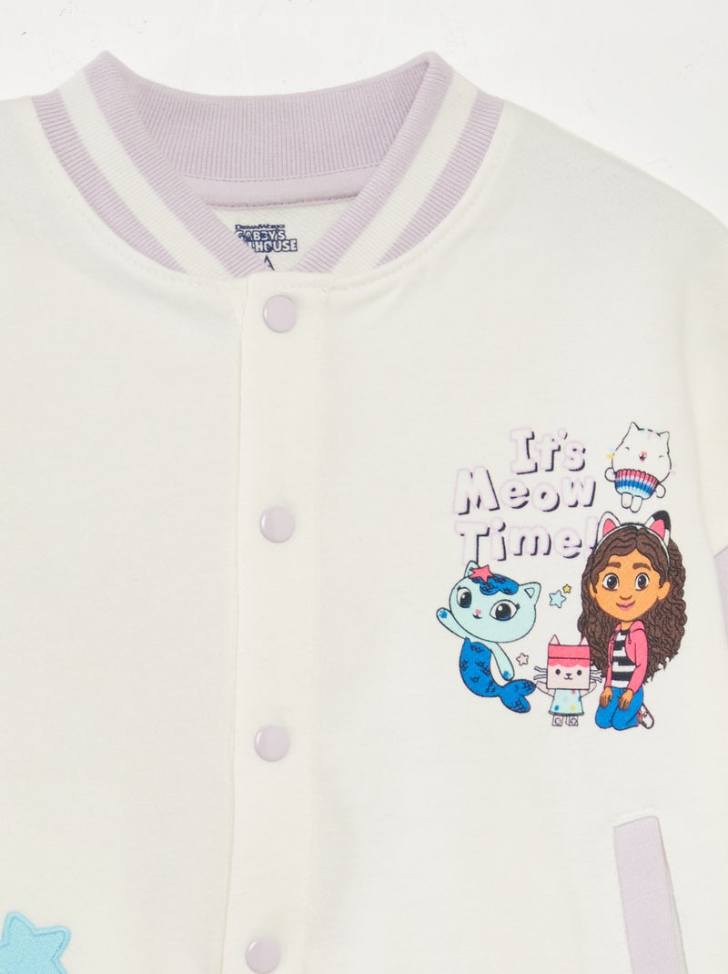 Chaqueta estilo campus americano 'La casa de muñecas de Gabby' BLANCO - Kiabi