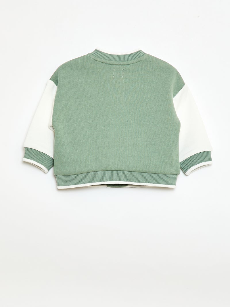Chaqueta estilo campus americano Verde - Kiabi