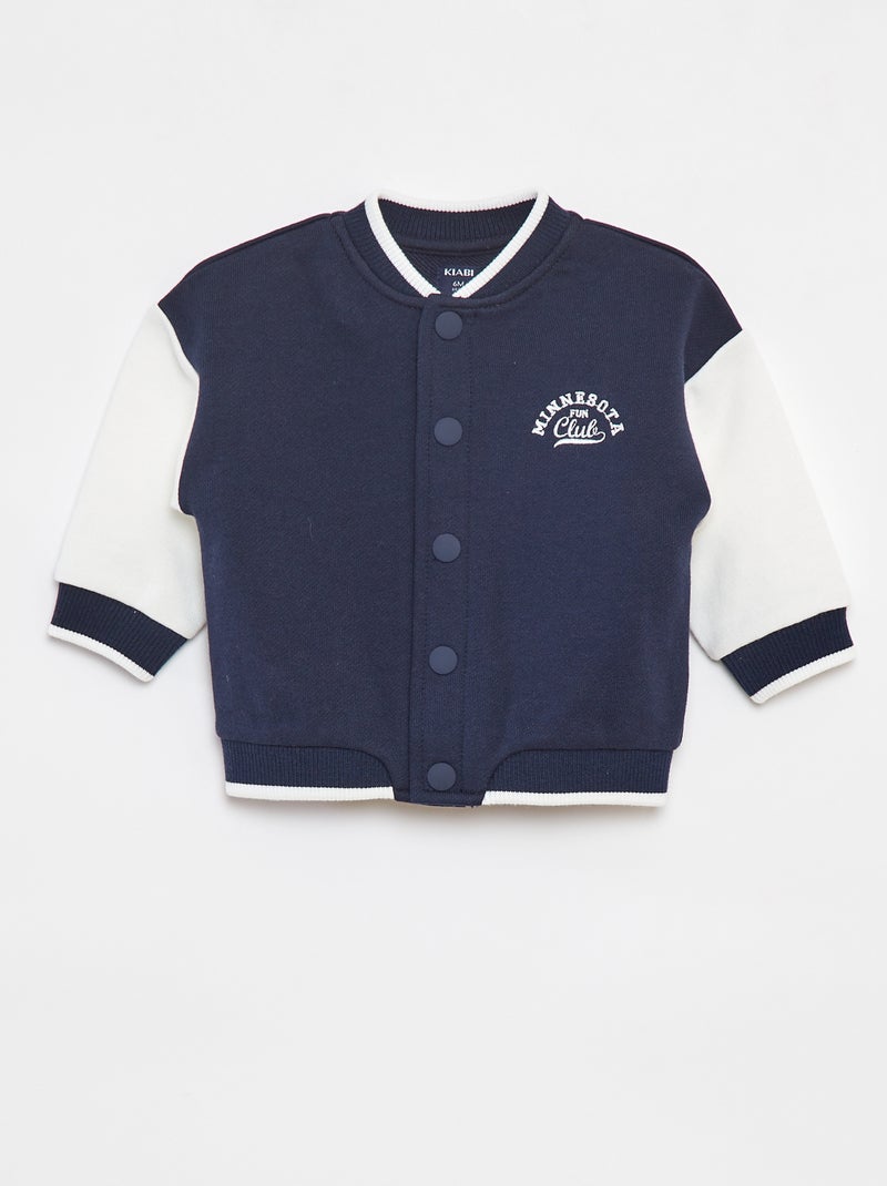 Chaqueta estilo campus Azul - Kiabi