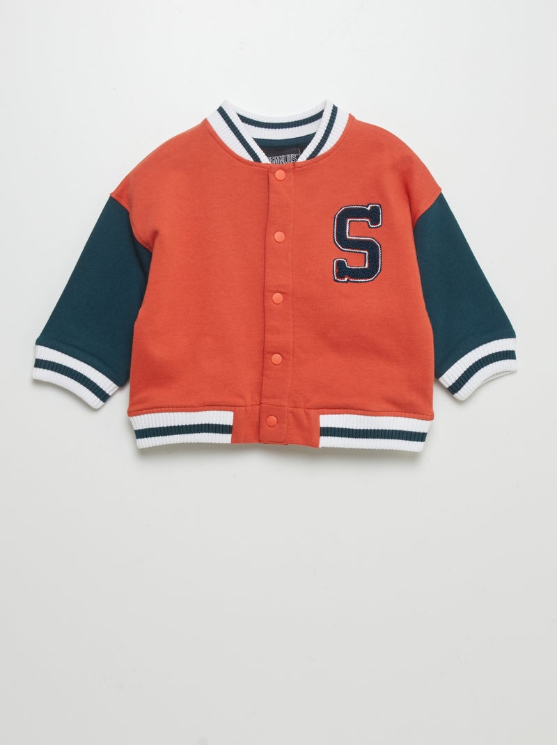 Chaqueta estilo campus 'Snoopy' NARANJA - Kiabi