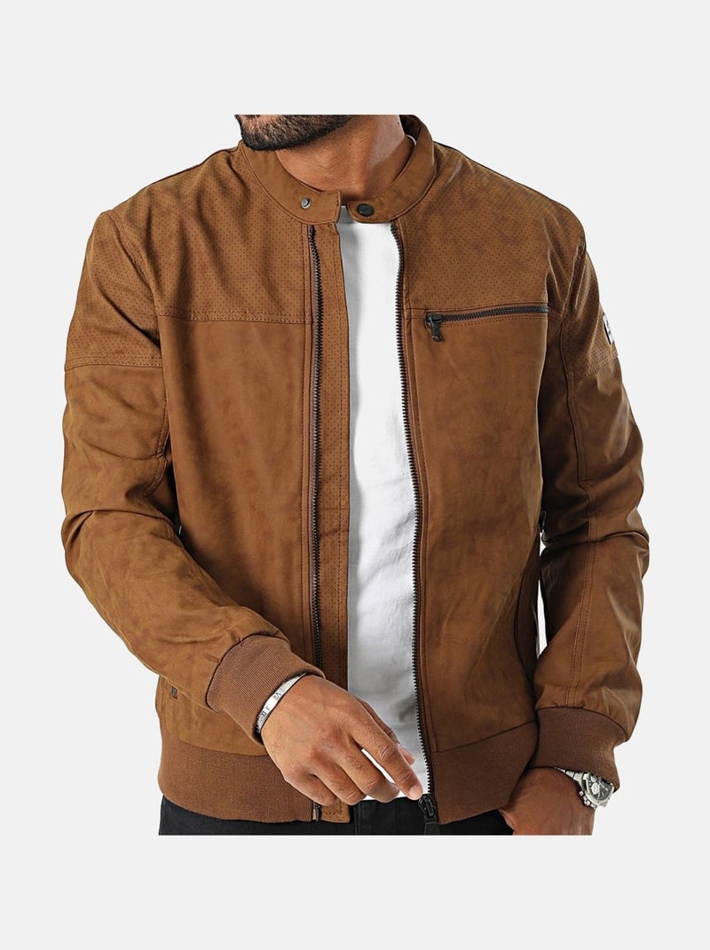 Chaqueta estilo motero - Kaporal Beige - Kiabi