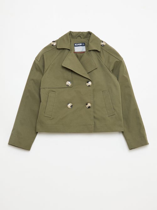 Chaqueta estilo trench cuello de traje - Kiabi