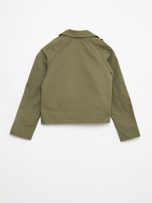 Chaqueta estilo trench cuello de traje - Kiabi