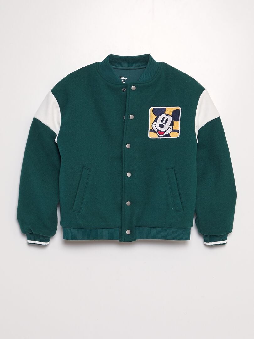 Chaqueta estilo universidad americana 'Mickey' 'Disney' VERDE - Kiabi