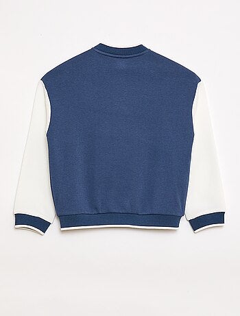 Chaqueta estilo universitario de manga larga