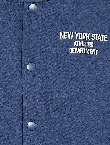 Chaqueta estilo universitario de manga larga