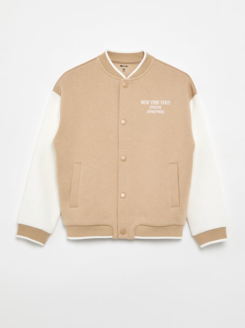 Chaqueta estilo universitario de manga larga - Kiabi