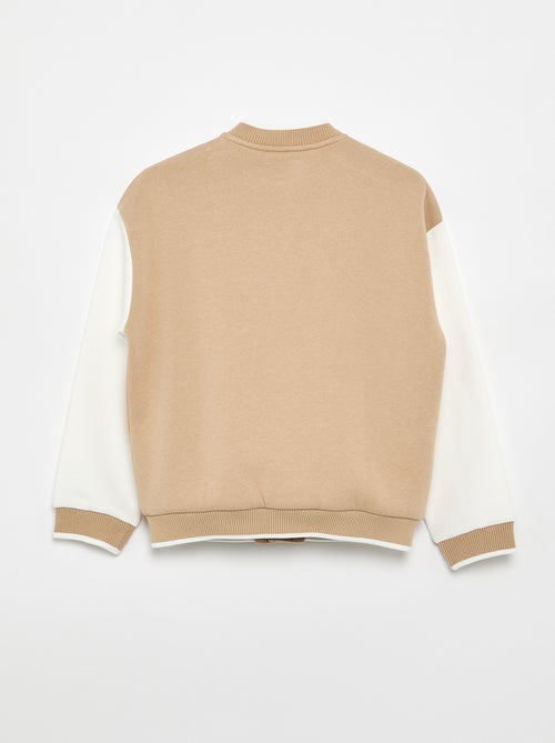 Chaqueta estilo universitario de manga larga - Kiabi