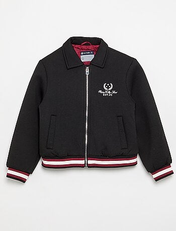 Chaqueta estilo universitario de manga larga