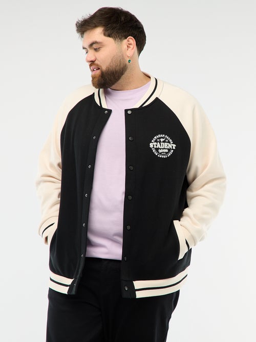 Chaqueta estilo universitario mangas raglán - Kiabi