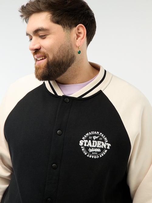 Chaqueta estilo universitario mangas raglán - Kiabi