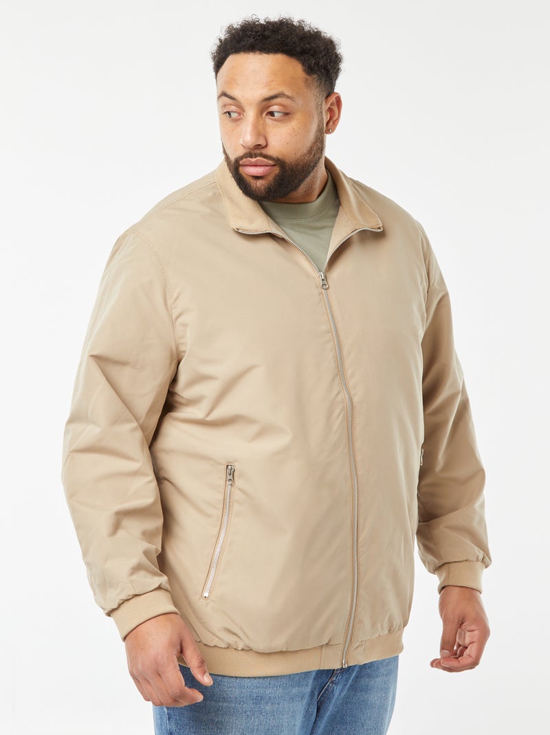 Chaqueta fina con cremallera 'Produkt' BEIGE - Kiabi