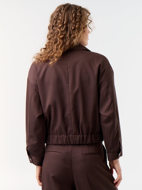 Chaqueta fluida con cremallera - Kiabi