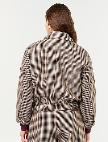Chaqueta fluida con cremallera