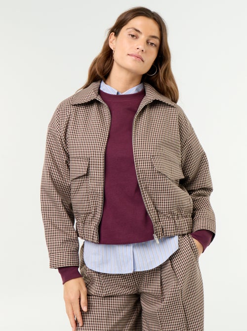 Chaqueta fluida con cremallera - Kiabi Chaqueta fluida con cremallera - Kiabi