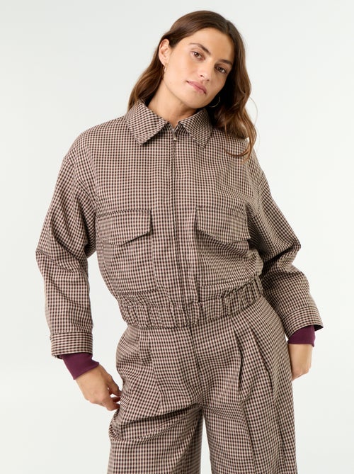 Chaqueta fluida con cremallera - Kiabi Chaqueta fluida con cremallera - Kiabi