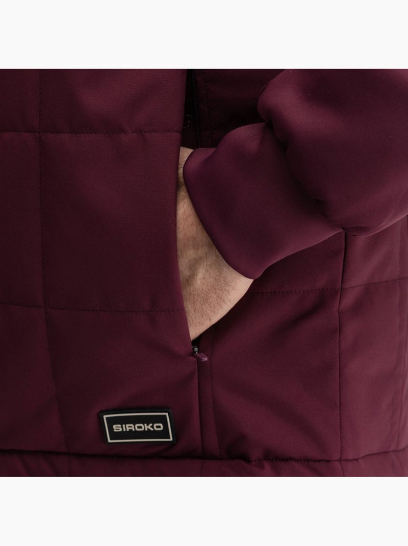 Chaqueta golf acolchada reversible hombre golf hombre approach valsain Rojo - Kiabi