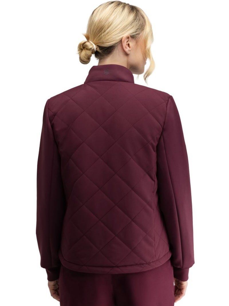 Chaqueta golf acolchada reversible mujer golf mujer approach-w valsain Rojo - Kiabi