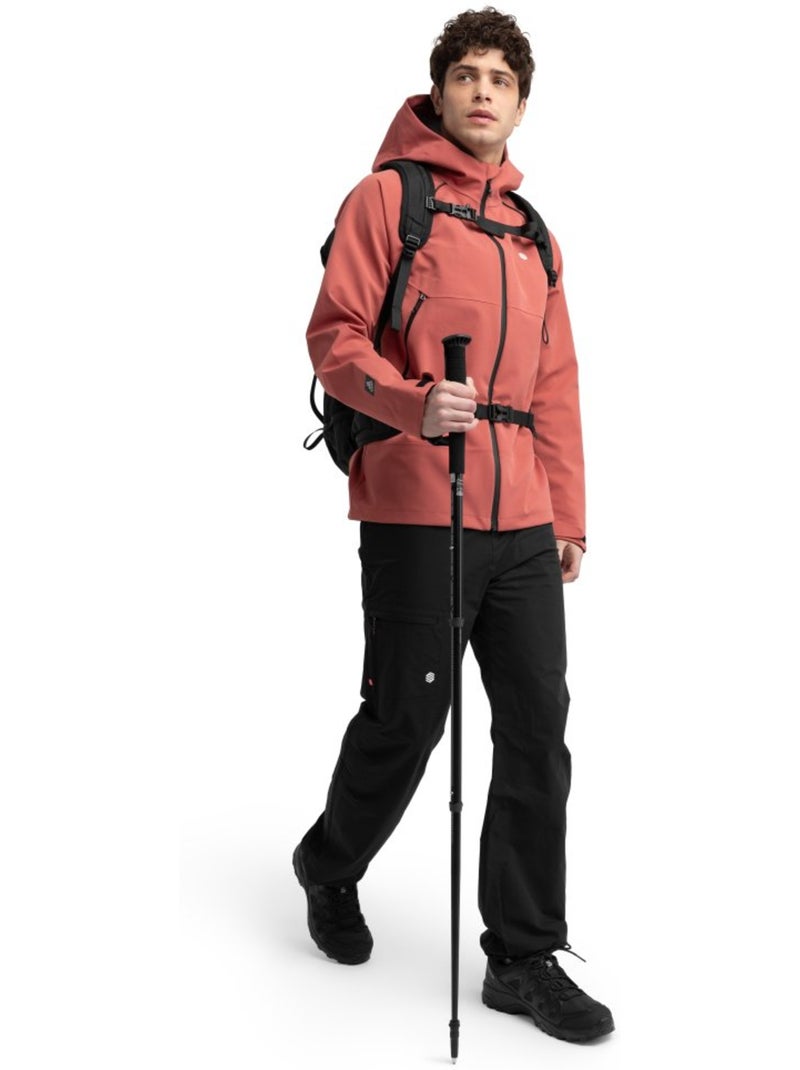 Chaqueta hardshell montaña hombre senderismo hombre simien Rojo - Kiabi