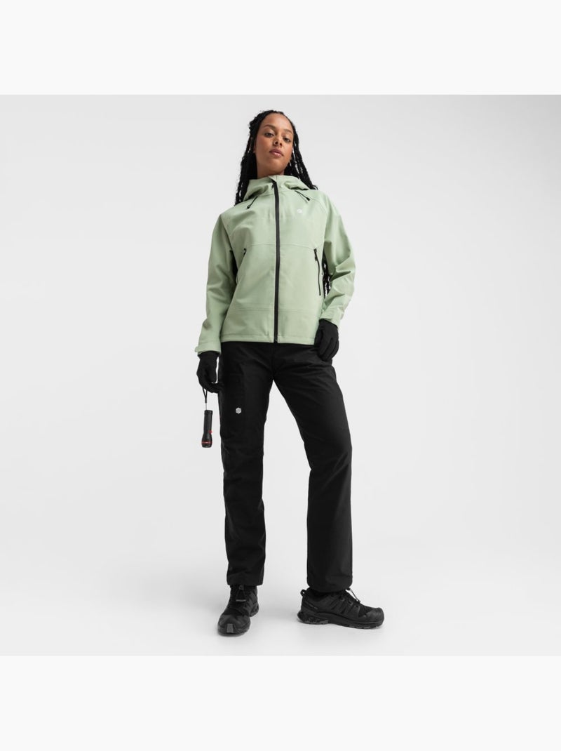 Chaqueta hardshell montaña mujer senderismo mujer lac léman Verde - Kiabi