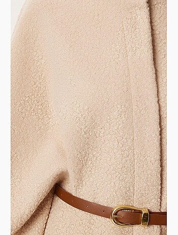 Chaqueta holgada de gabardina texturizada con botones y medio cuello alto de estambul istanbul