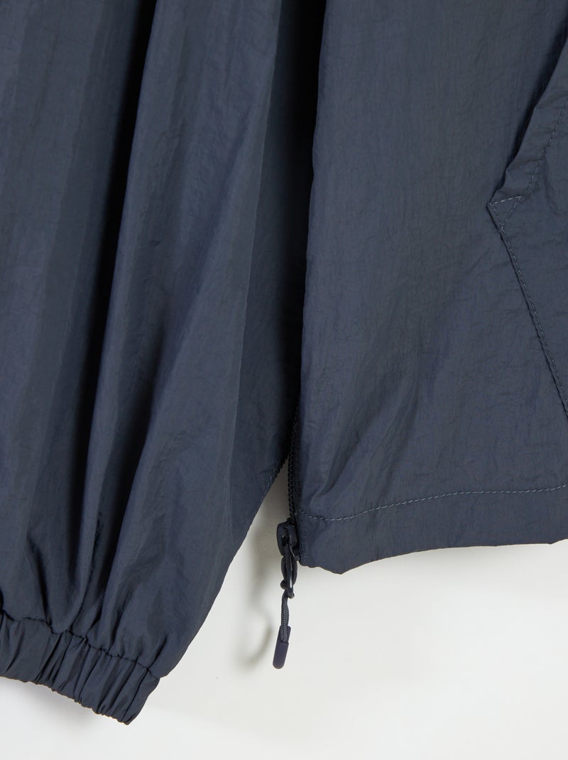 Chaqueta impermeable con capucha - colección fácil de poner AZUL - Kiabi