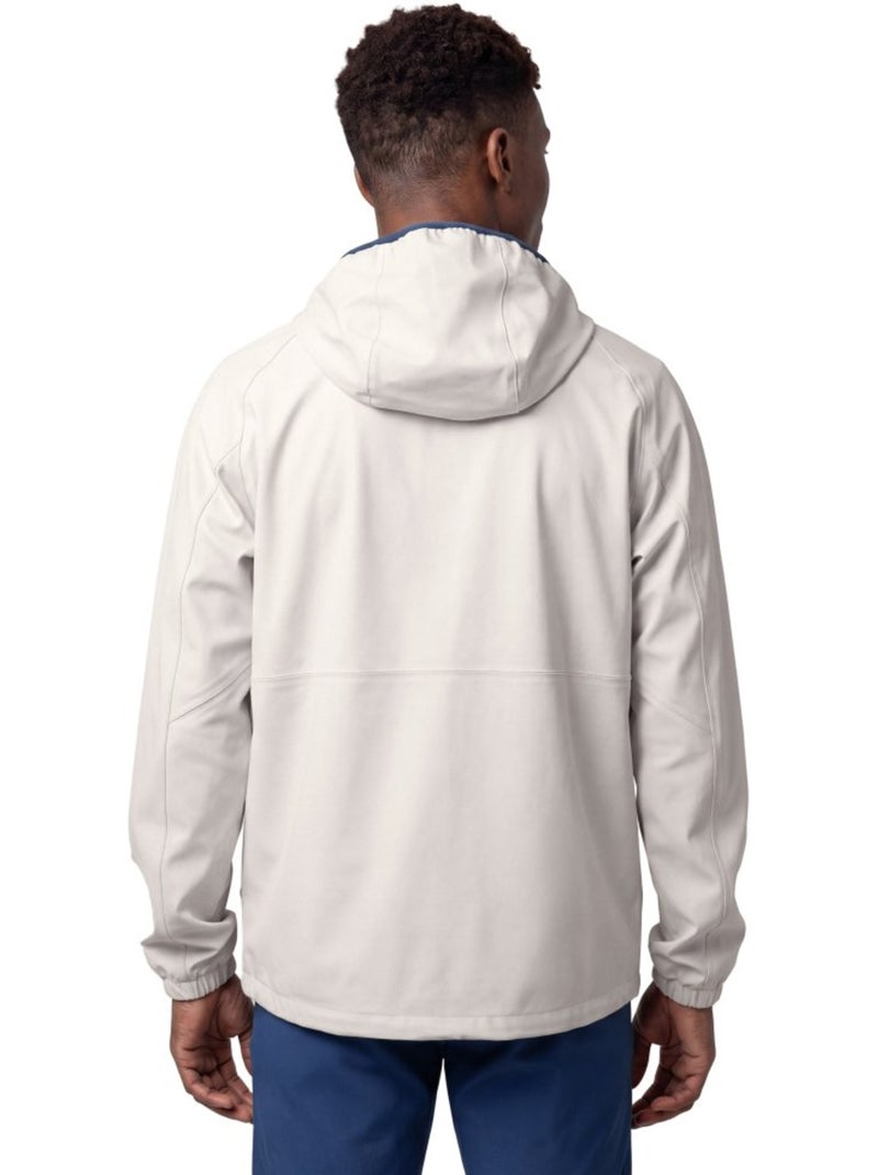 Chaqueta impermeable con capucha trail running hombre hombre canfranc gray Blanco Gris - Kiabi