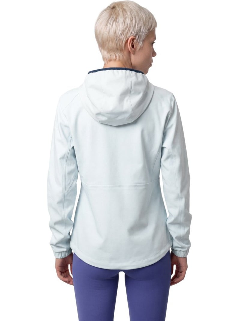 Chaqueta impermeable con capucha trail running mujer mujer leadville-w Azul - Kiabi