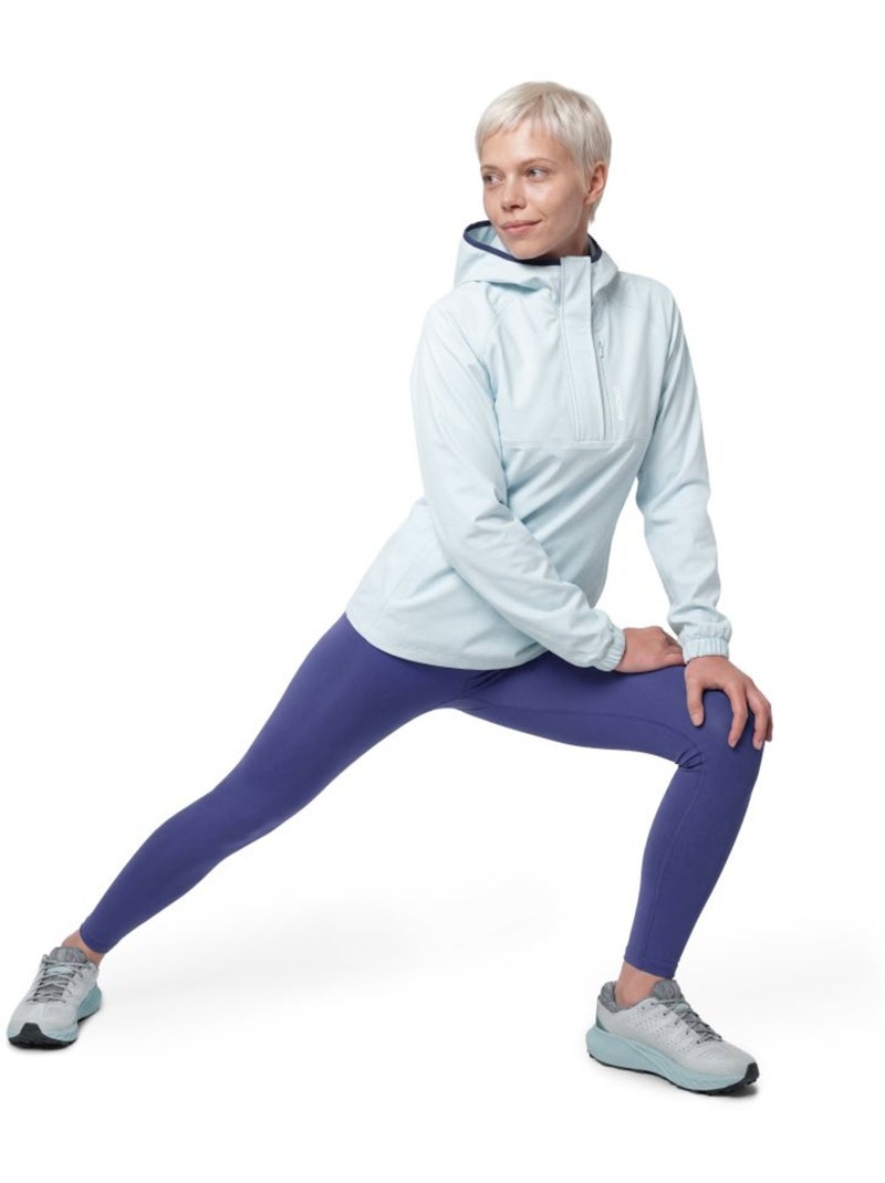 Chaqueta impermeable con capucha trail running mujer mujer leadville-w Azul - Kiabi