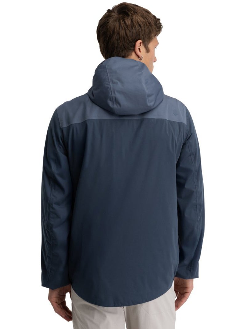 Chaqueta impermeable ultraligera montaña hombre senderismo hombre ventra Azul - Kiabi