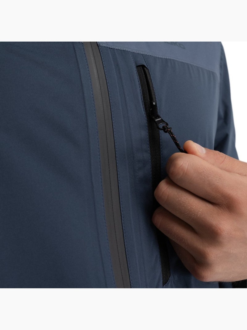 Chaqueta impermeable ultraligera montaña hombre senderismo hombre ventra Azul - Kiabi