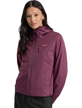 Chaqueta impermeable ultraligera montaña mujer senderismo mujer velora