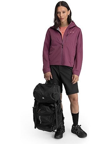 Chaqueta impermeable ultraligera montaña mujer senderismo mujer velora