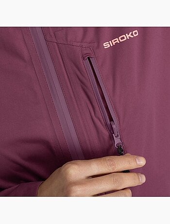Chaqueta impermeable ultraligera montaña mujer senderismo mujer velora