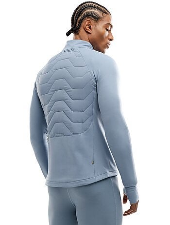 Chaqueta insulada ligera entrenamiento hombre fitness hombre recharge