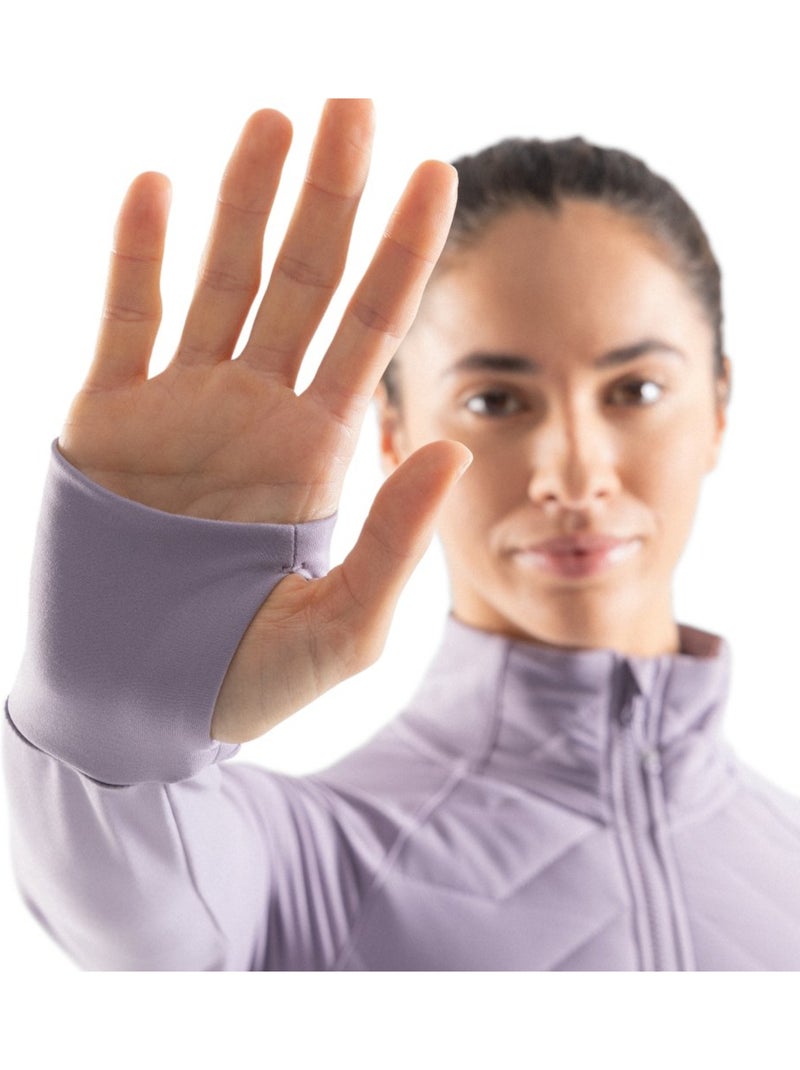 Chaqueta insulada ligera entrenamiento mujer fitness mujer empower Violeta - Kiabi