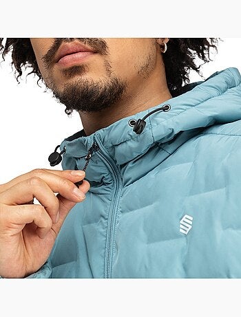 Chaqueta insulada ligera montaña hombre senderismo hombre mineral