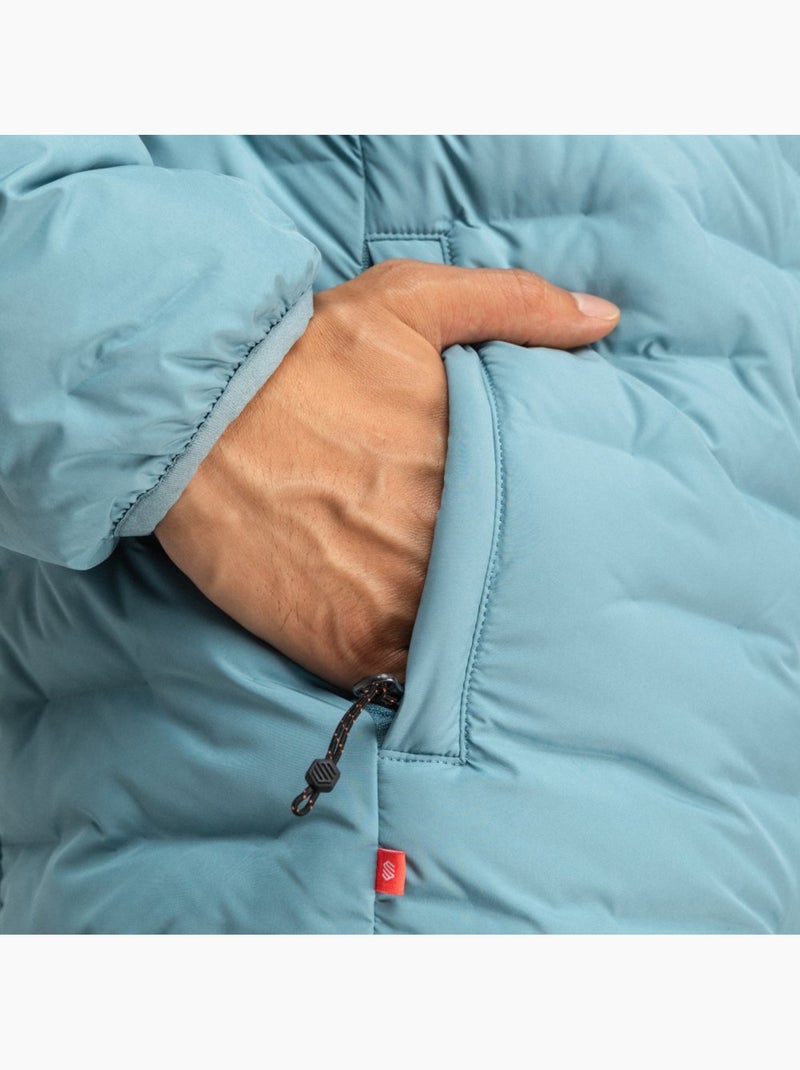 Chaqueta insulada ligera montaña hombre senderismo hombre mineral Azul - Kiabi
