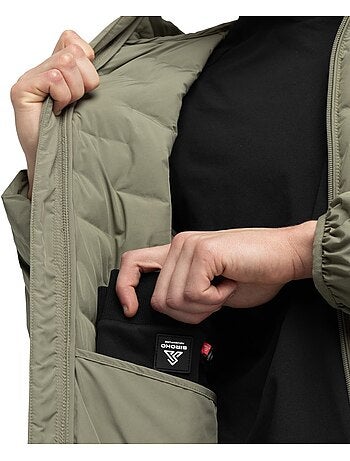 Chaqueta insulada ligera montaña hombre senderismo hombre topo