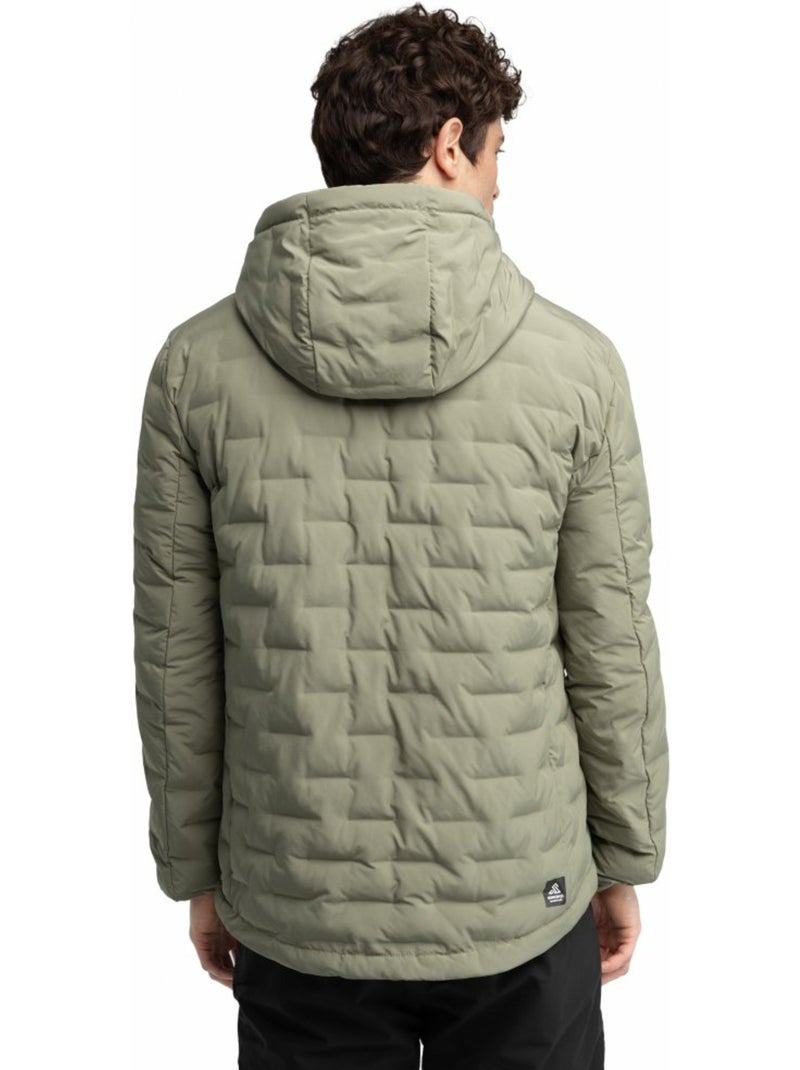 Chaqueta insulada ligera montaña hombre senderismo hombre topo Verde - Kiabi