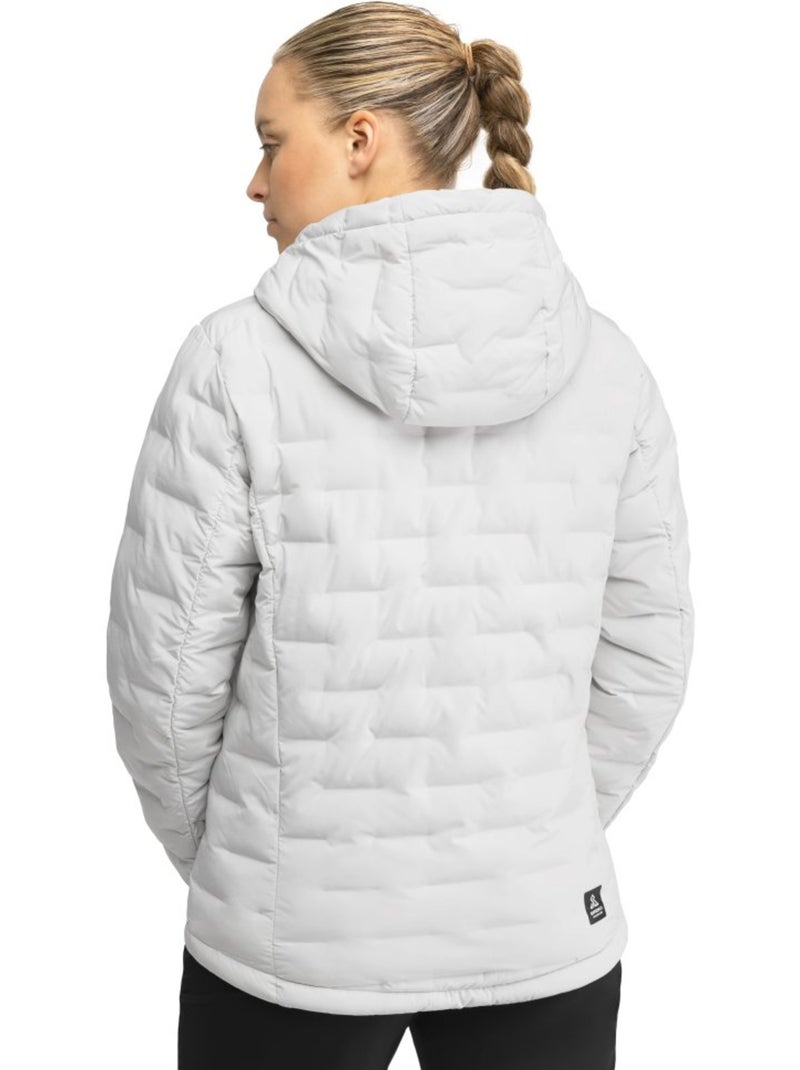 Chaqueta insulada ligera montaña mujer senderismo mujer bivy Blanco Gris - Kiabi