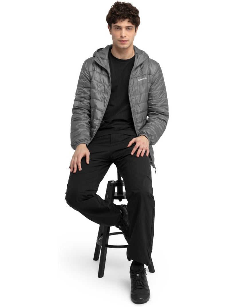 Chaqueta insulada ultraligera montaña hombre senderismo hombre terrain Blanco Gris - Kiabi